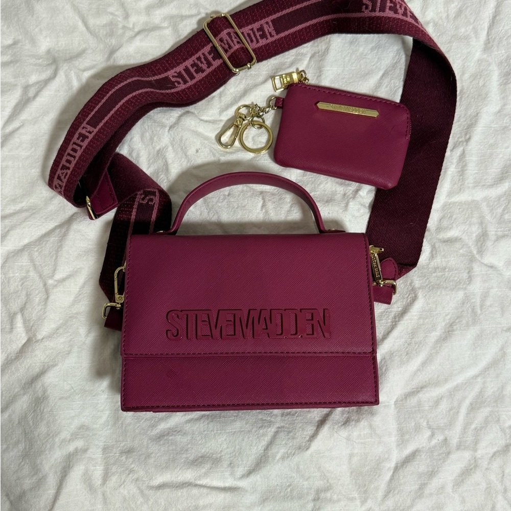 Steve Madden Plum Crossbody Bag with Strap